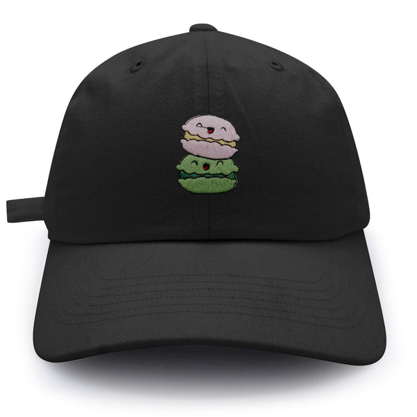 Macaron Dad Hat Embroidered Baseball Cap Snack Foodie