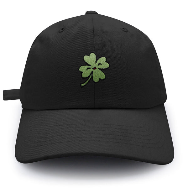 Clover Dad Hat Embroidered Baseball Cap Lucky Flower