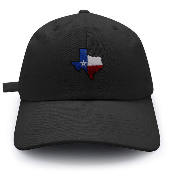 Texas Dad Hat Embroidered Baseball Cap Map Flag