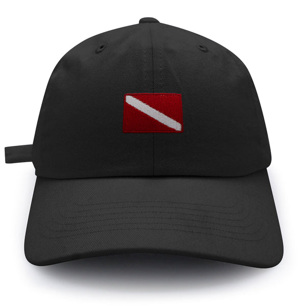 Diving Flag Dad Hat Embroidered Baseball Cap Flag Symbol