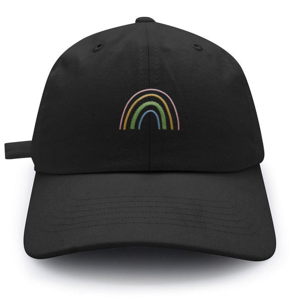 Rainbow Dad Hat Embroidered Baseball Cap Pastel Cute