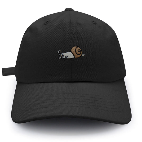 Sleepy Snail Dad Hat Embroidered Baseball Cap Mud Cute