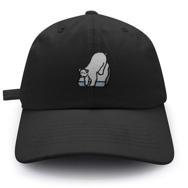 Polar Bear Dad Hat Embroidered Baseball Cap Coke Soda