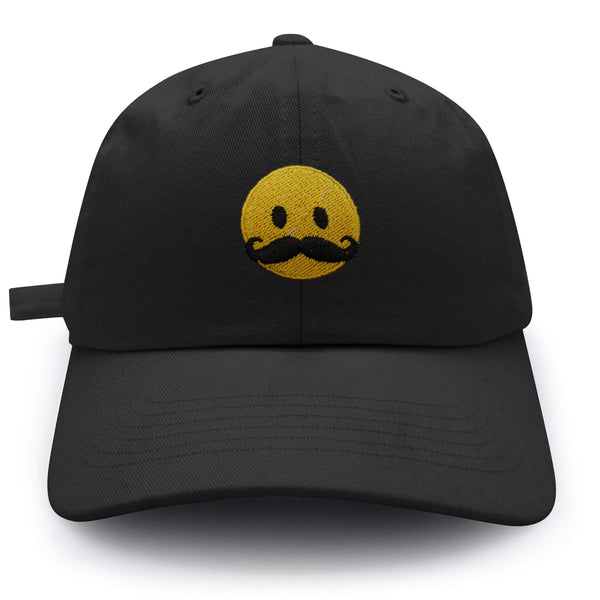 Mustache Emoji Dad Hat Embroidered Baseball Cap Funny