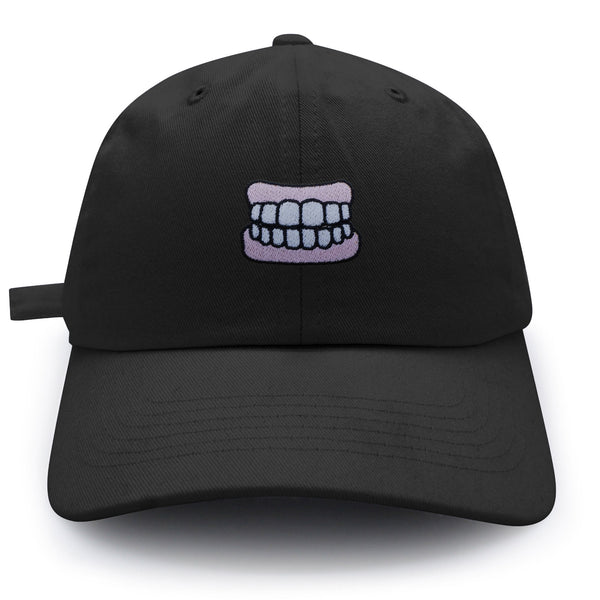 Dentures Dad Hat Embroidered Baseball Cap Funny