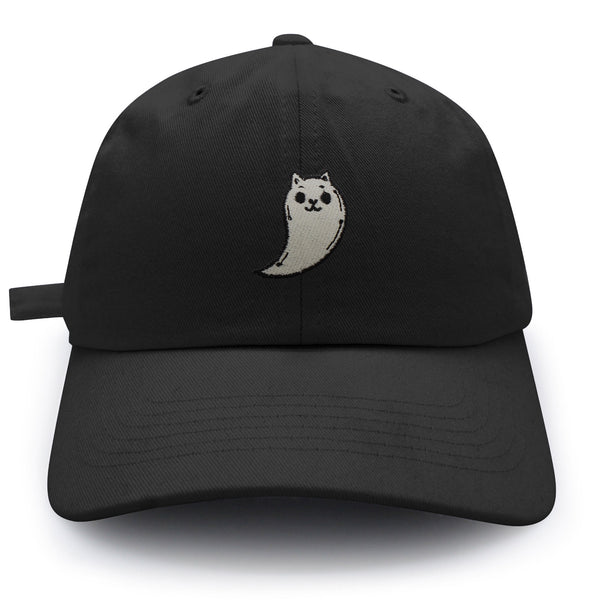 Ghost Cat  Dad Hat Embroidered Baseball Cap Cute