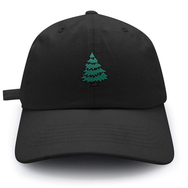 Pine Tree Dad Hat Embroidered Baseball Cap Forest Camping