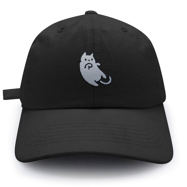 Cat Dad Hat Embroidered Baseball Cap Laying Down