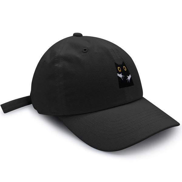 Hugs Dad Hat Embroidered Baseball Cap Black Cat Mom