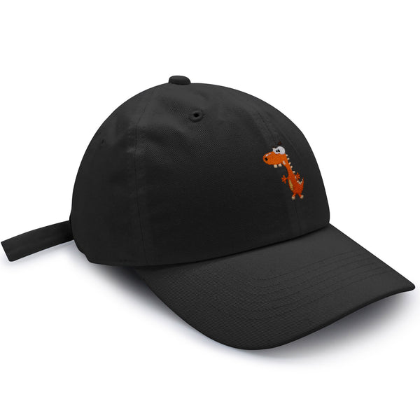 Funny Orange Dinosaur Dad Hat Embroidered Baseball Cap  Funny Dino