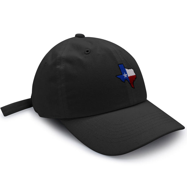 Texas Dad Hat Embroidered Baseball Cap Map Flag