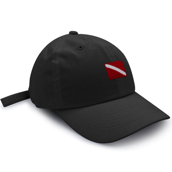 Diving Flag Dad Hat Embroidered Baseball Cap Flag Symbol