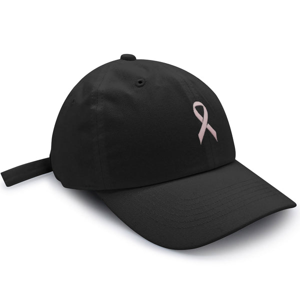 Pink Ribbon Dad Hat Embroidered Baseball Cap Breast Cancer