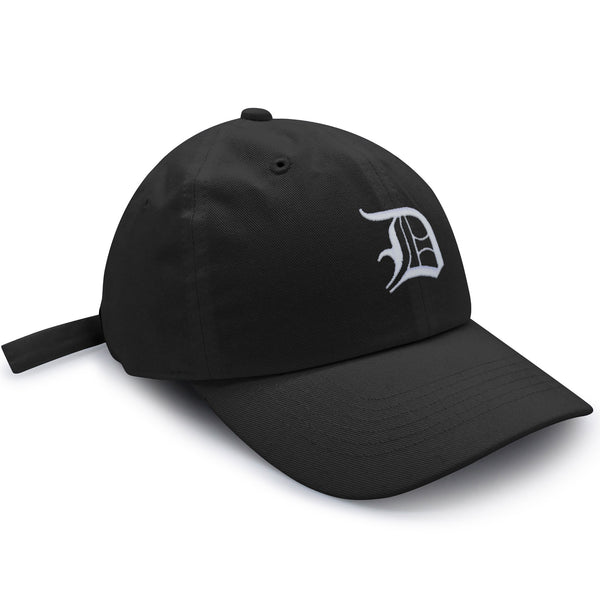 Old English Letter D Dad Hat Embroidered Baseball Cap English Alphabet