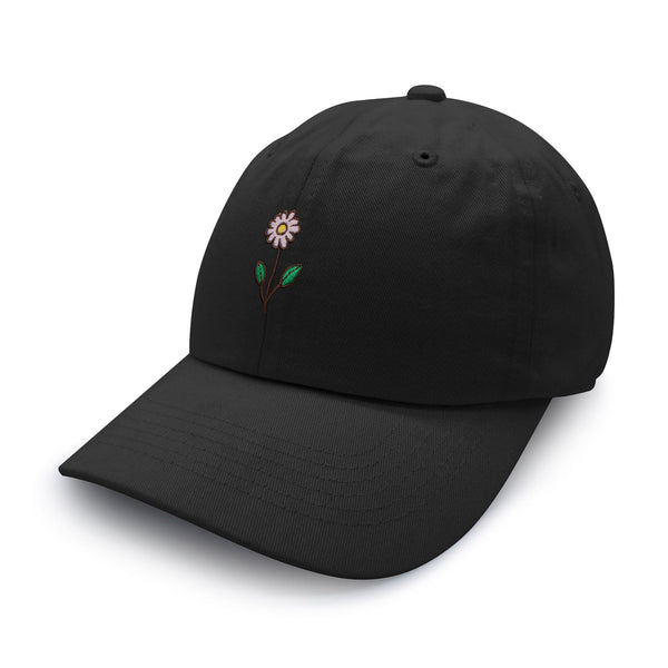 Flower Dad Hat Embroidered Baseball Cap Flower Pink