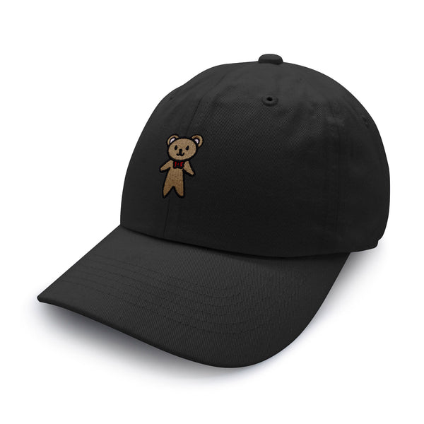 Teddy Bear Dad Hat Embroidered Baseball Cap Ribbon Brown