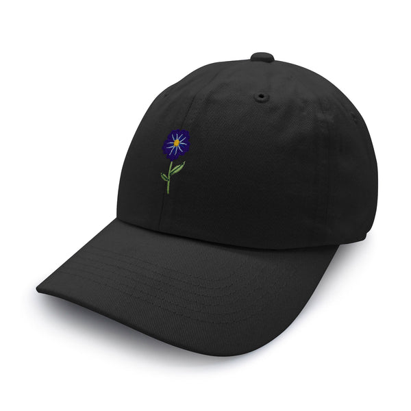 Flower Dad Hat Embroidered Baseball Cap Floral Purple