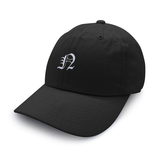 Old English Letter N Dad Hat Embroidered Baseball Cap English Alphabet ...
