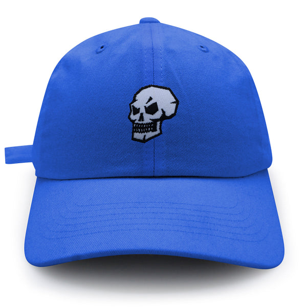 Skull Side View Dad Hat Embroidered Baseball Cap Grunge