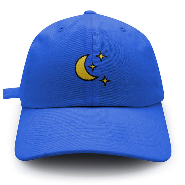 Moon Dad Hat Embroidered Baseball Cap Space Sky Night