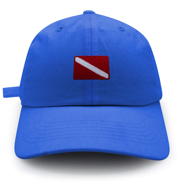 Diving Flag Dad Hat Embroidered Baseball Cap Flag Symbol