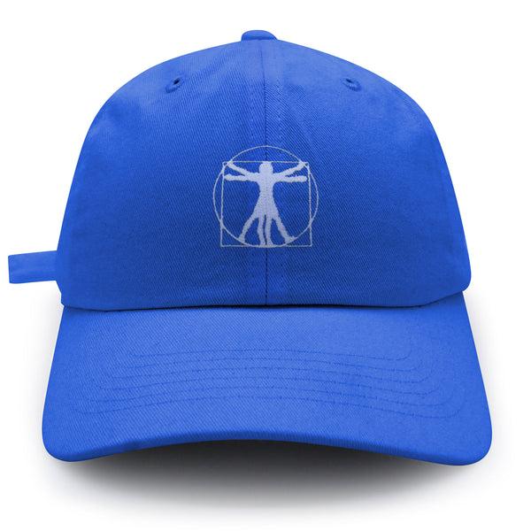 Vitruvian Man Dad Hat Embroidered Baseball Cap Da Vinci