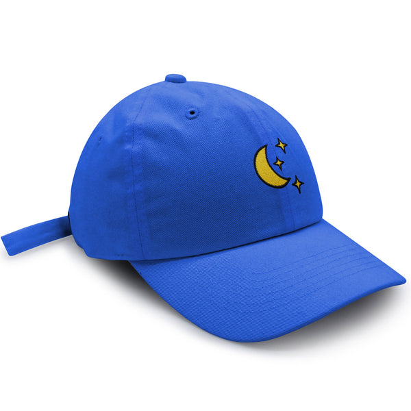 Moon Dad Hat Embroidered Baseball Cap Space Sky Night