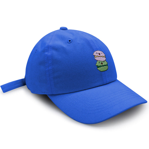 Macaron Dad Hat Embroidered Baseball Cap Snack Foodie