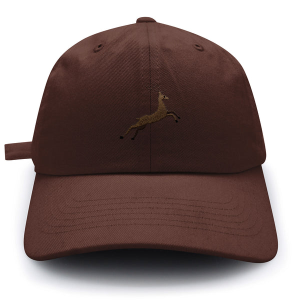 Deer Dad Hat Embroidered Baseball Cap Hunting Jumping