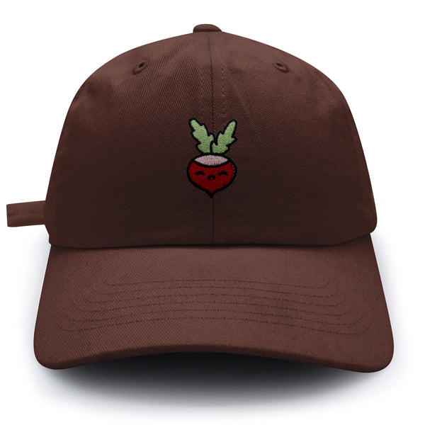 Radish Dad Hat Embroidered Baseball Cap Vegan Vegetable Farmer