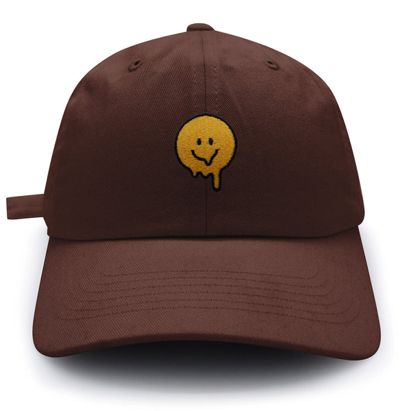 Melted Smile Dad Hat Embroidered Baseball Cap Sad Face