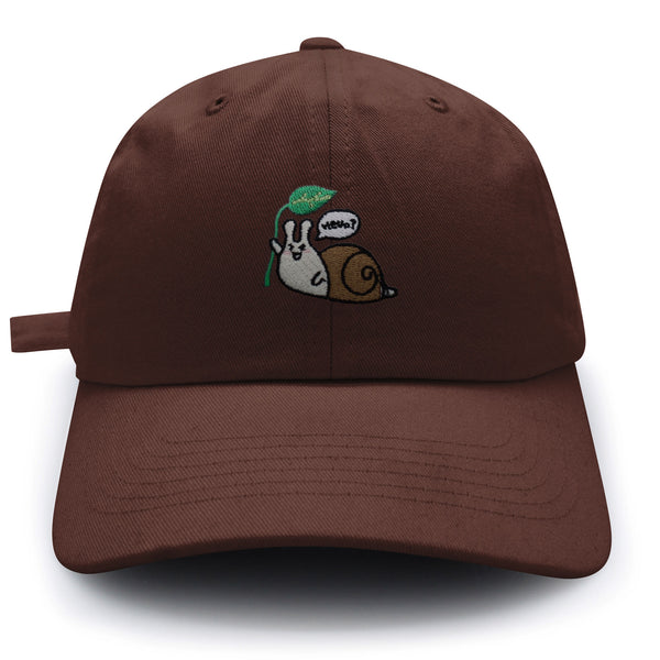 Hello Snail Dad Hat Embroidered Baseball Cap Cute Character