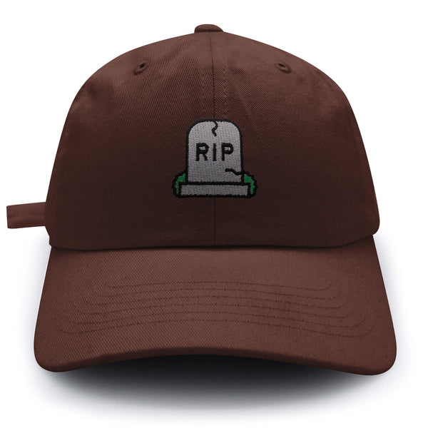 Gravestone Dad Hat Embroidered Baseball Cap RIP