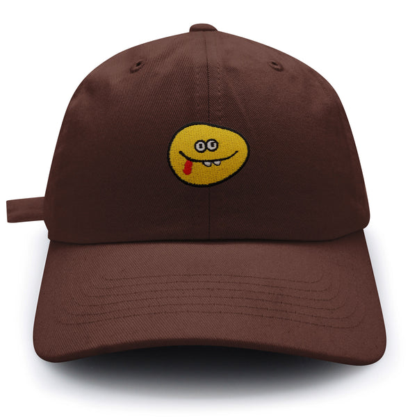 Silly Face Dad Hat Embroidered Baseball Cap Emoji