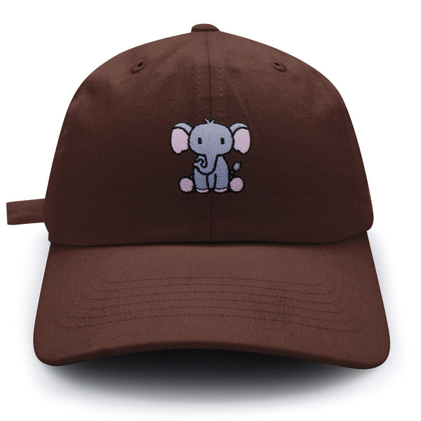 Sitting Elephant Dad Hat Embroidered Baseball Cap Cute Sitting