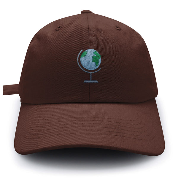 Globe Dad Hat Embroidered Baseball Cap