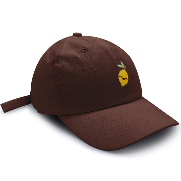 Lemon Dad Hat Embroidered Baseball Cap Vegan Vegetable