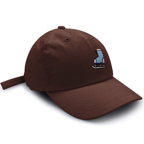 Ice Skating Dad Hat Embroidered Baseball Cap Skate Winter