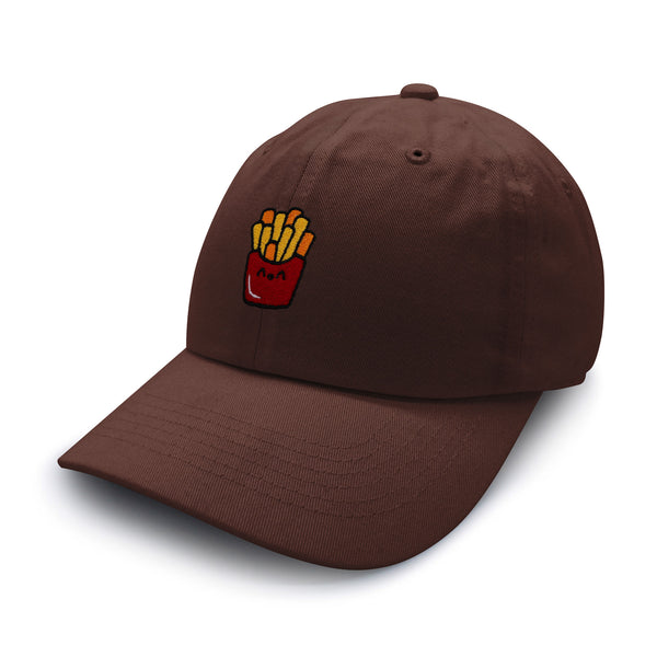 Smiling French Fries Dad Hat Embroidered Baseball Cap Chips Fast Food