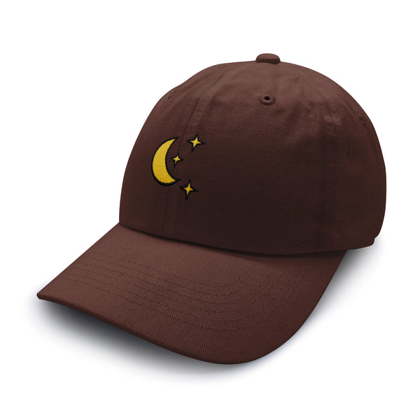 Moon Dad Hat Embroidered Baseball Cap Space Sky Night