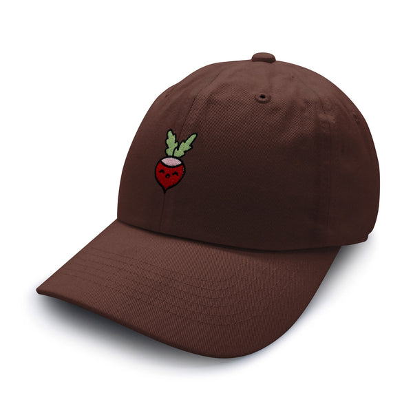 Radish Dad Hat Embroidered Baseball Cap Vegan Vegetable Farmer