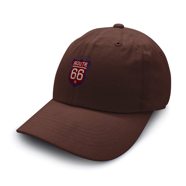 Route 66 Dad Hat Embroidered Baseball Cap Roadtrip Highway 66