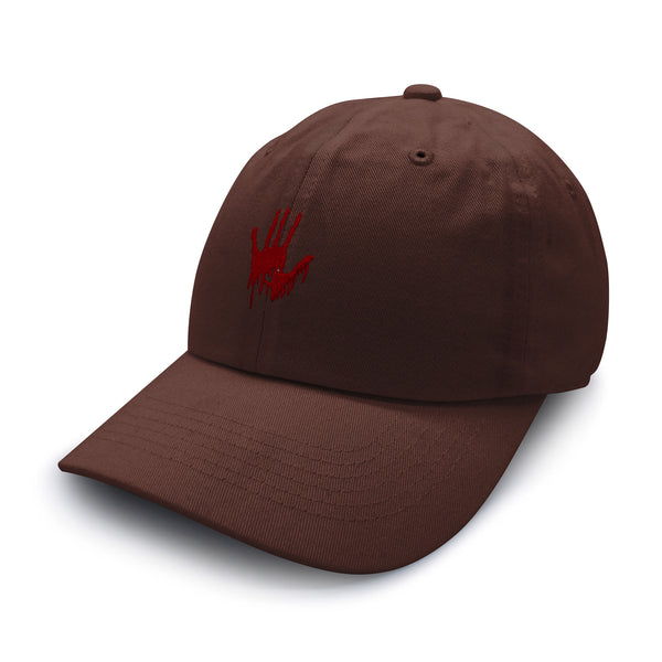 Bloody Hand Dad Hat Embroidered Baseball Cap Horror
