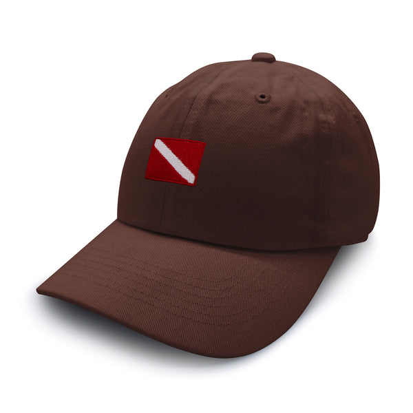 Diving Flag Dad Hat Embroidered Baseball Cap Flag Symbol