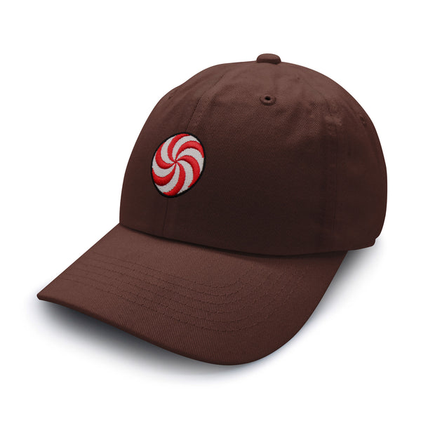 Peppermint Swirl Candy Dad Hat Embroidered Baseball Cap Foodie