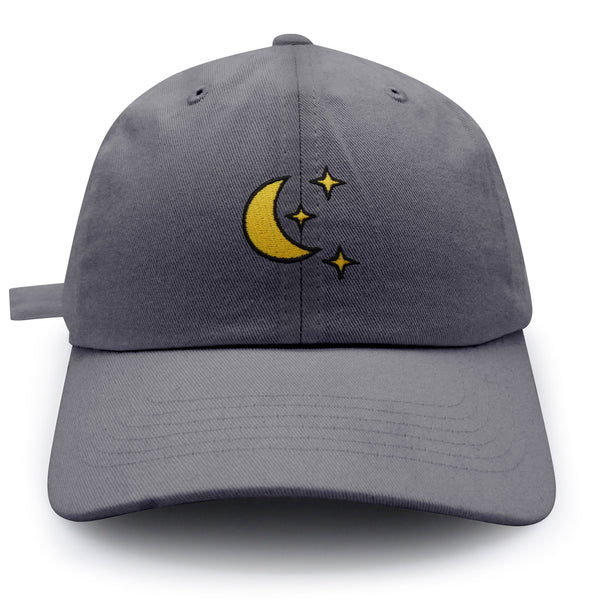 Moon Dad Hat Embroidered Baseball Cap Space Sky Night