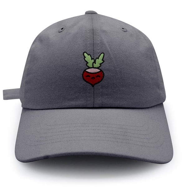 Radish Dad Hat Embroidered Baseball Cap Vegan Vegetable Farmer