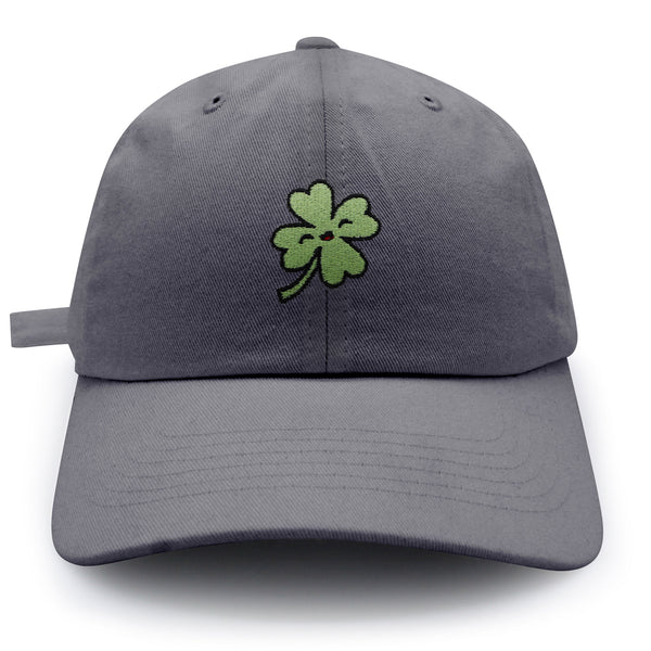 Clover Dad Hat Embroidered Baseball Cap Lucky Flower