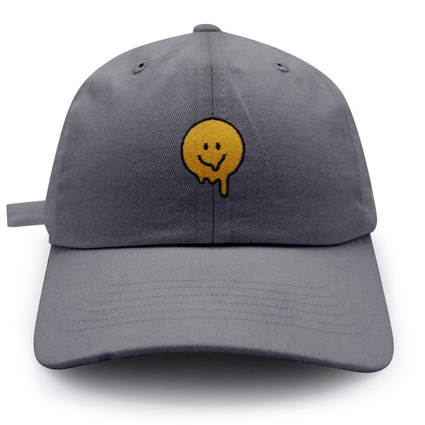 Melted Smile Dad Hat Embroidered Baseball Cap Sad Face