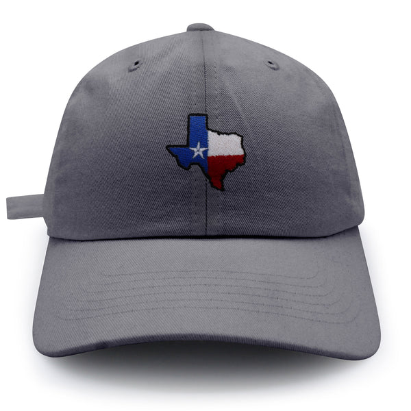 Texas Dad Hat Embroidered Baseball Cap Map Flag